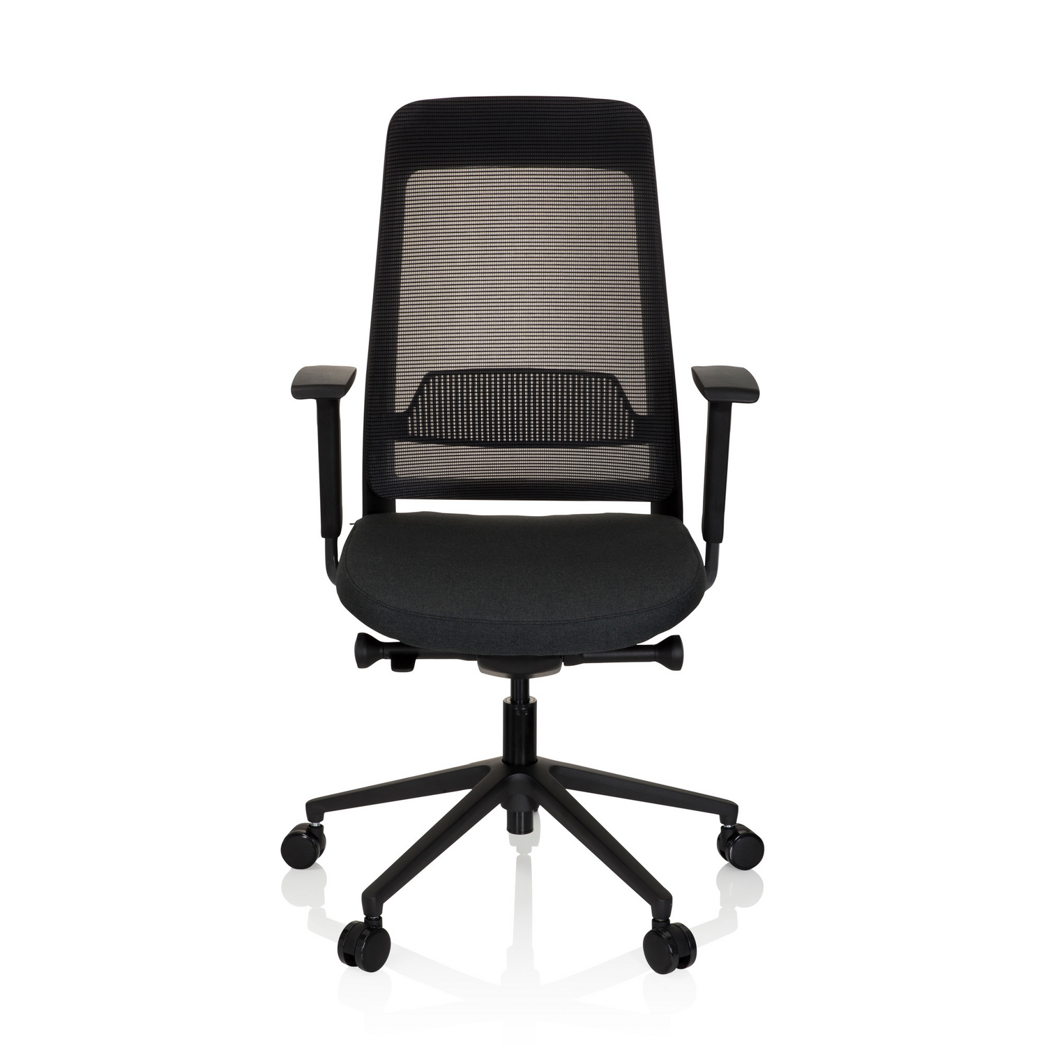 B-Ware Hjh Office Bürostuhl Drehstuhl Stuhl Schwarz Netzstoff Höhenverstellbar