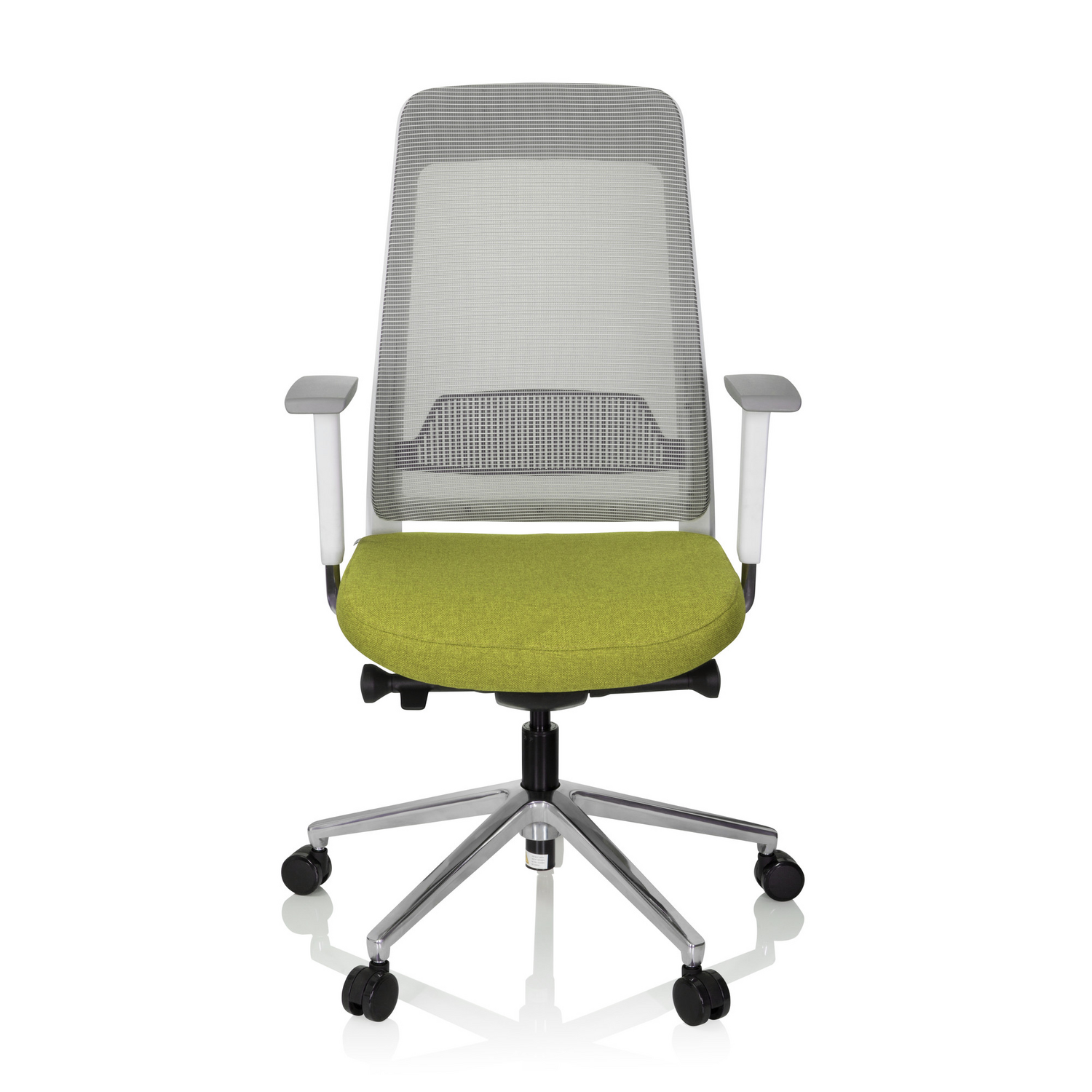 B-Ware Hjh Office Bürostuhl Drehstuhl Stuhl Chiaro T2 White Netzstoff Stoff Grau Grün