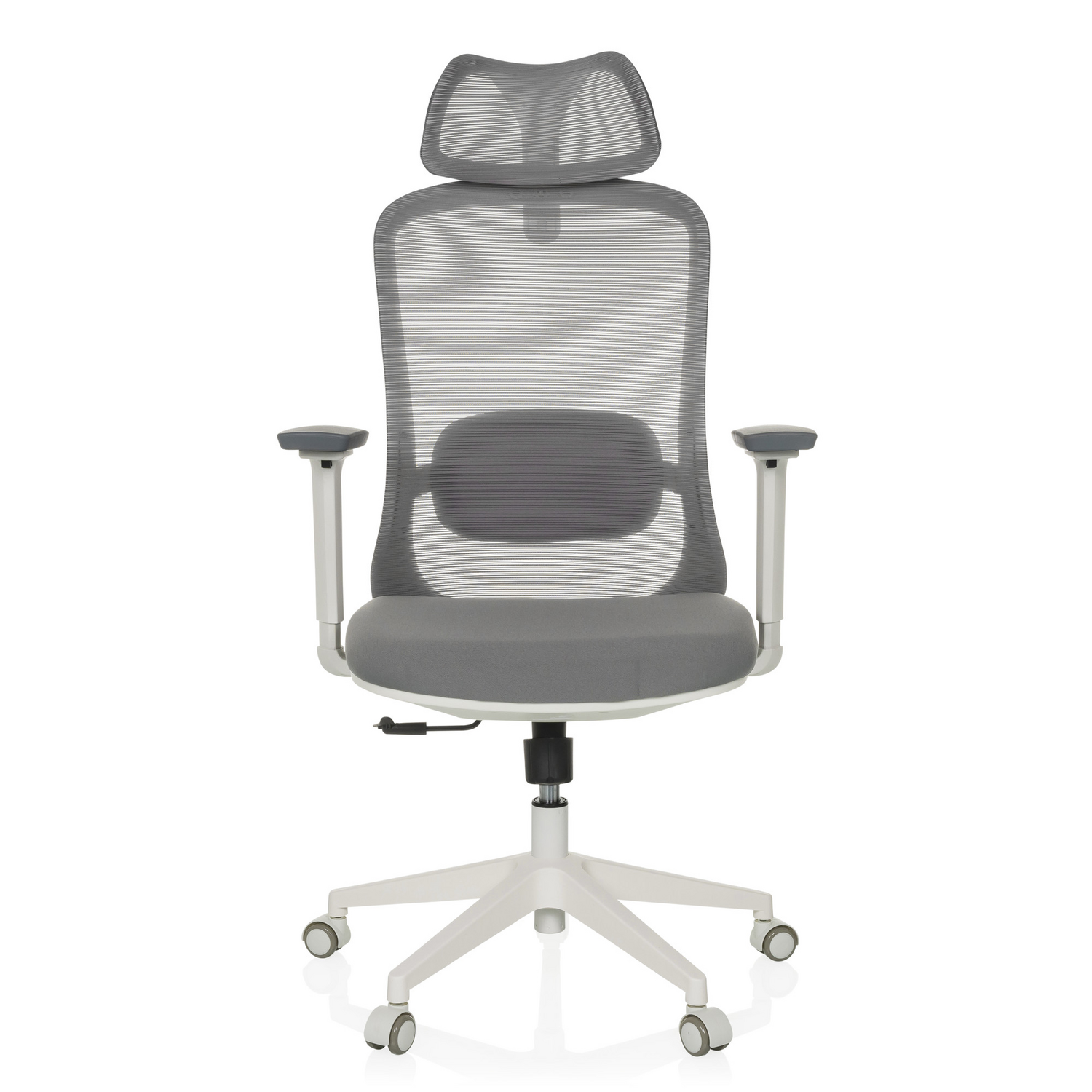 B-Ware Hjh Office Bürostuhl Drehstuhl Mikeo G Sitz Stoff Rücken Netzstoff Grau Stuhl
