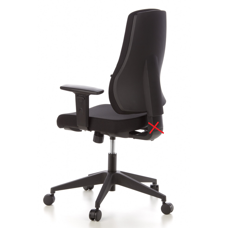 B-Ware Hjh Office Bürostuhl Pro Tec 100 Schwarz Schreibtischstuhl Siehe Text/Foto