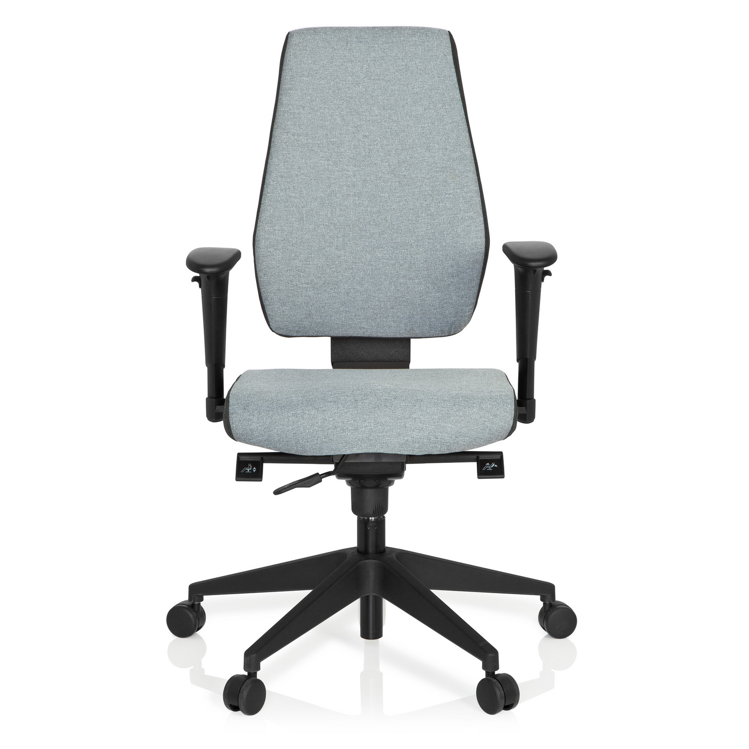 B-Ware Hjh Office Bürostuhl Drehstuhl Pro Tec 500 Dunkelgrau Hellgrau Armlehnen