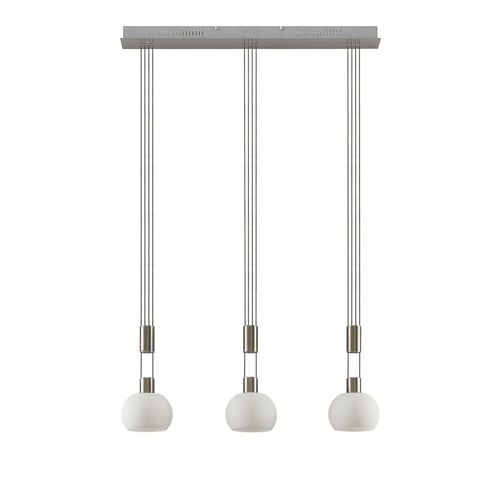 B-Ware Lindby Aurell Led Pendellampe Hängelampe Glas Esszimmer Höhenverstellbar Nickel