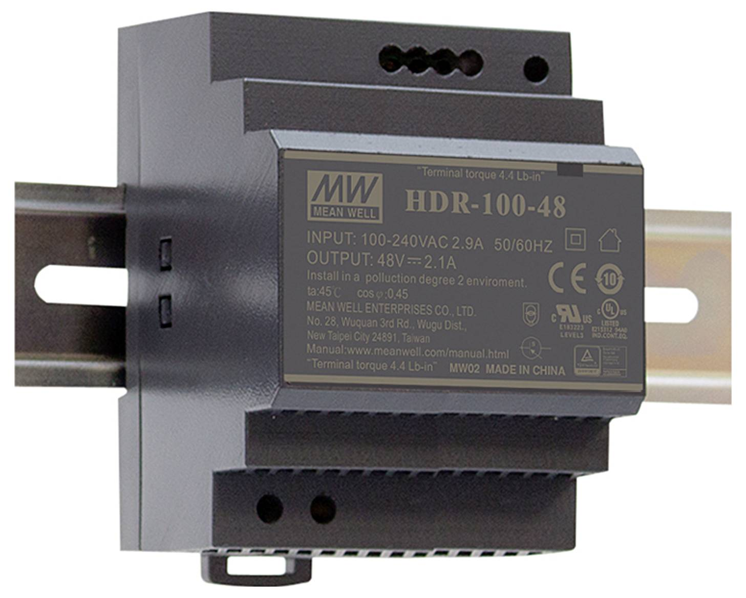 B-Ware Mean Well Hutschienen Dc/Dc Wandler Din Rail 2.1 A 100.8 W Hutschienen Netzt359