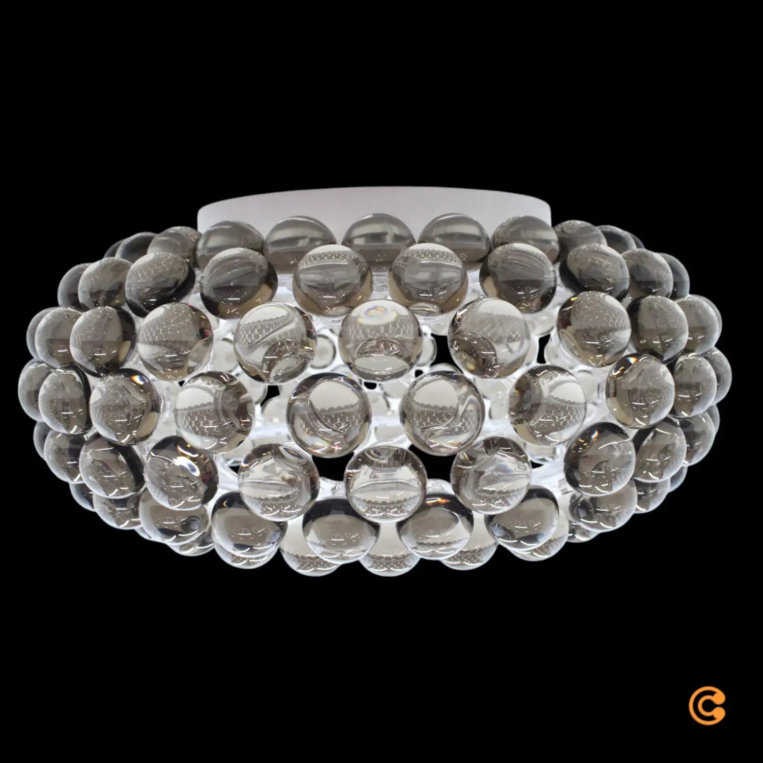 B-Ware Foscarini Deckenlampe Lampe Caboche Plus Led Dimmbar Grau Acrylkugeln Glas
