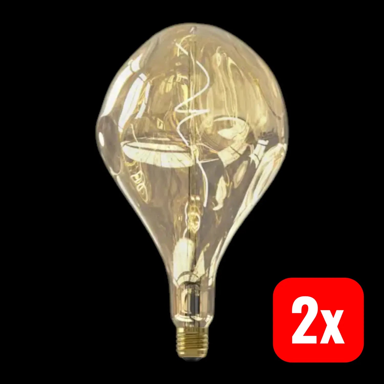 B-Ware Calex Leuchtmittel Lampe Led E27 Dimmbar Creme Xxl Organic Evo 6 W 1800 K 2 Stück