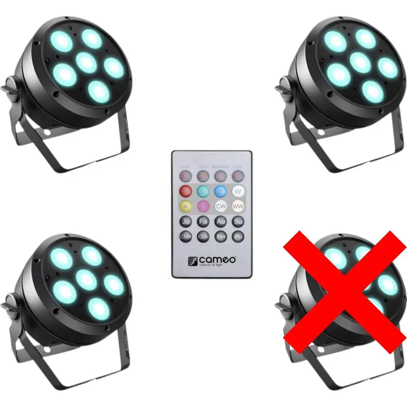 B-Ware Cameo Led Par Scheinwerfer Set Led Scheinwerfer 6x12 W Siehe Text/Foto
