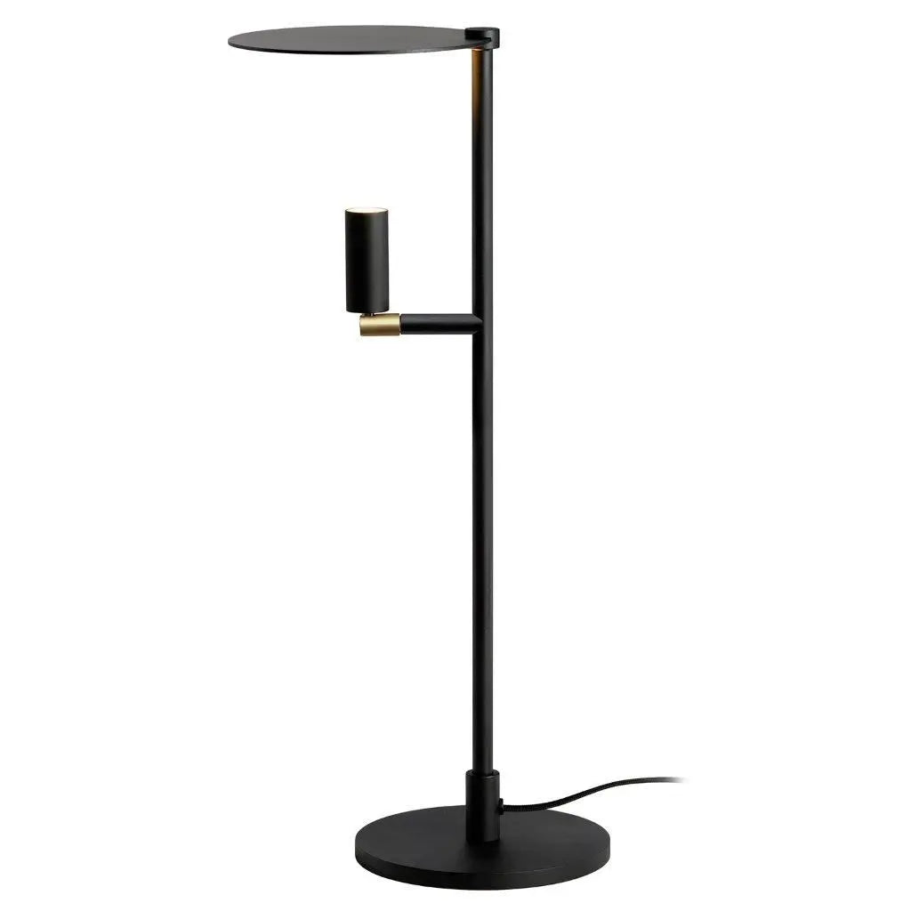 B-Ware Carpyen Led Tischlampe Schreibtischleuchte Kelly Spot Schwarz Gold Metall