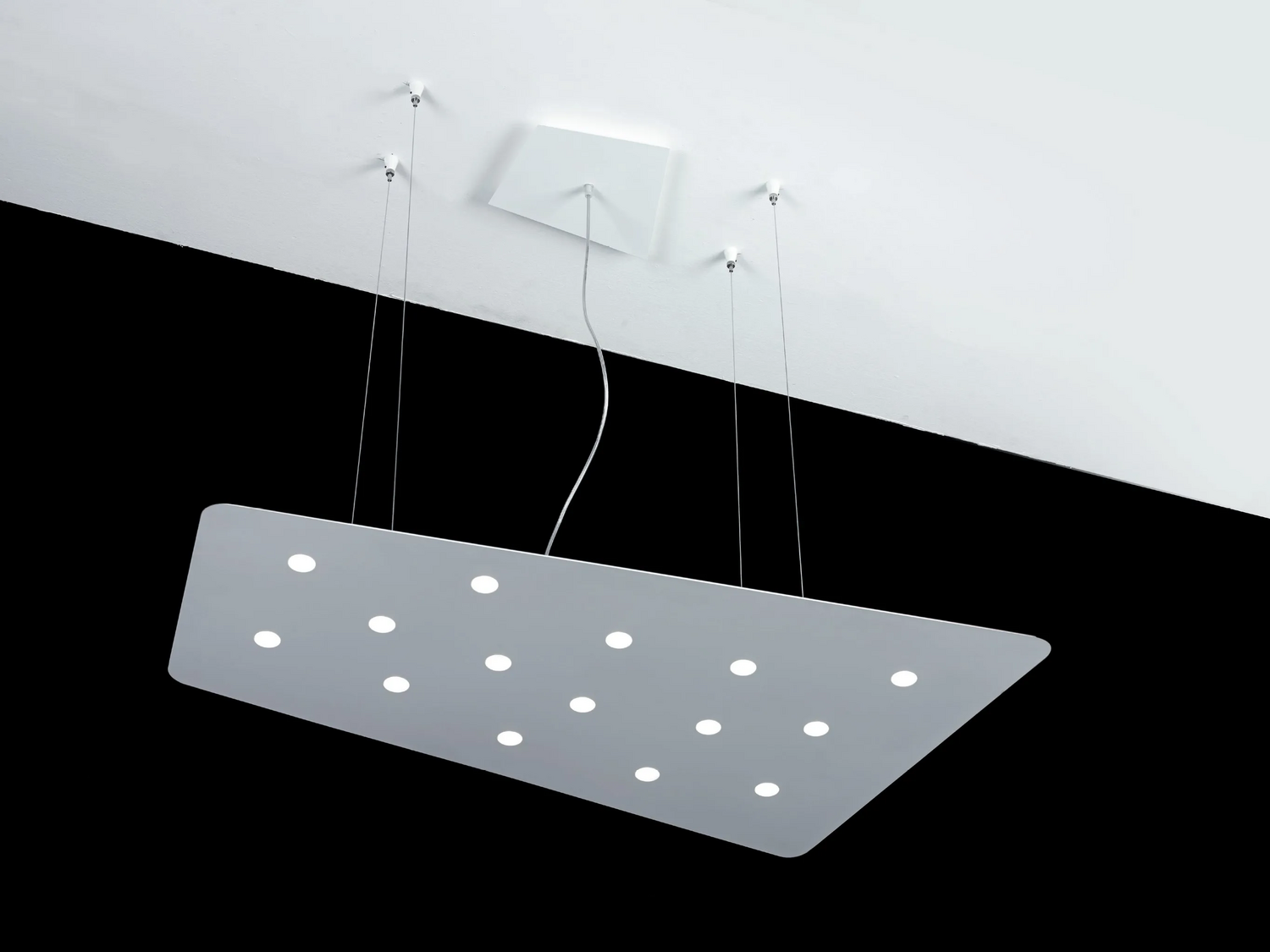 B-Ware Cattaneo Illuminazione Moderne Led Hängeleuchte Fuorisquadra Siehe Text/Foto