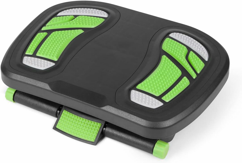B-Ware Fußstütze Ergonomisch Fußablage Fuß Stütze Fußhocker Verstellbar Anthrazit Grün