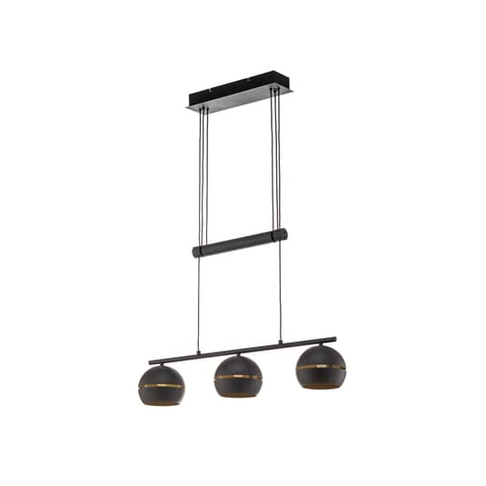 B-Ware Lindby Godwin Pendellampe Deckenlampe Hängeleuchte Lampe 3 Flammig E14 Schw613