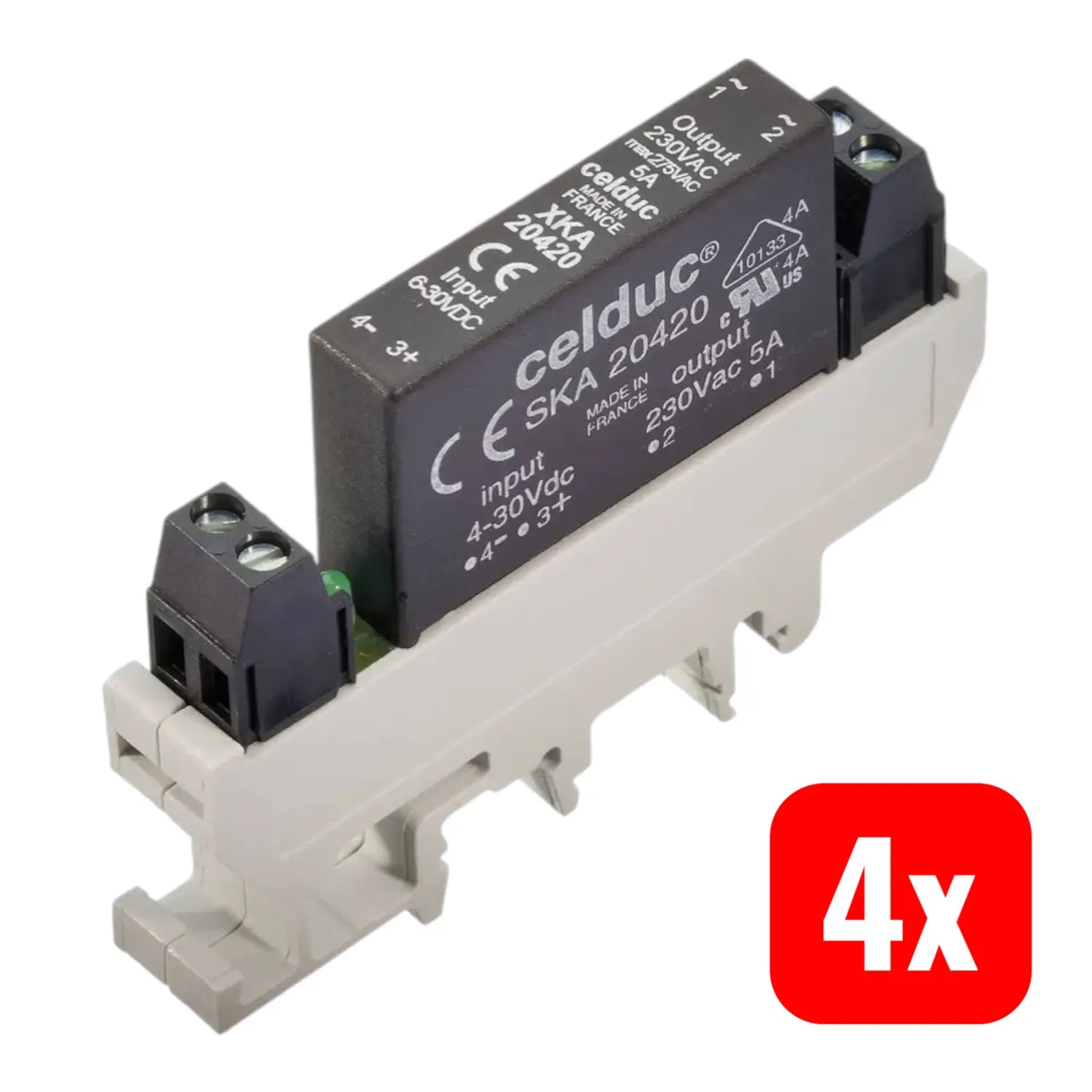 B-Ware Celduc Halbleiterrelais Relais Xkd10120 Schraubenanschluss 220 V 1 A 4 Stück