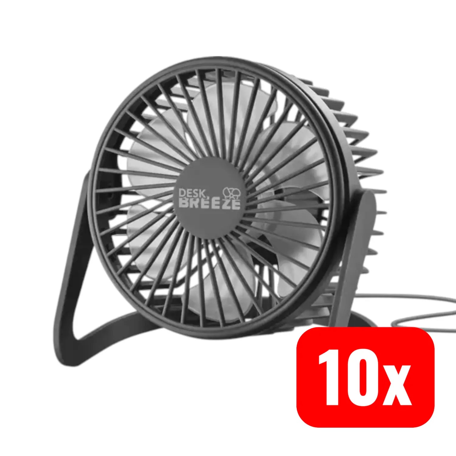 B-Ware Cellularline Tischventilator Usb Ventilator Dunkelgrau Schwenkbar 10 Stück