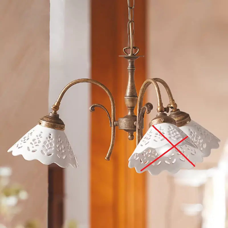 B-Ware Ceramiche Borso Hängeleuchte Semino Deckenlampe Keramikschirm Siehe Text/Foto