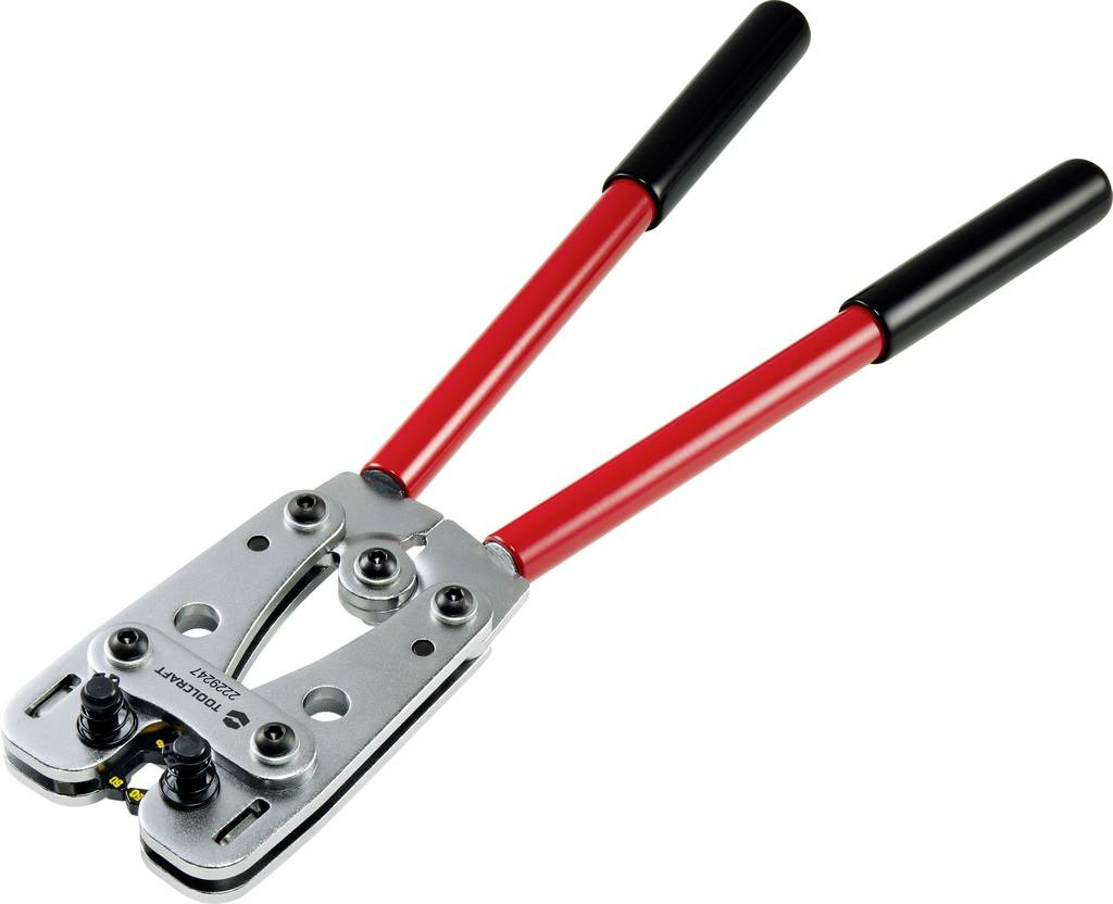 B-Ware Toolcraft Crimpzange Presszange Zange Sechskant 6 Bis 50 Mm² Kupferrohrenden