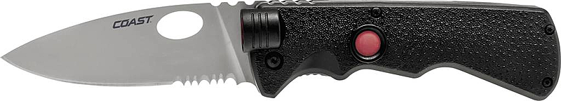 B-Ware Coast Light Knife Lk375 139901 Taschenmesser Mit Clip, Inkl. Led Lampe Schwarz