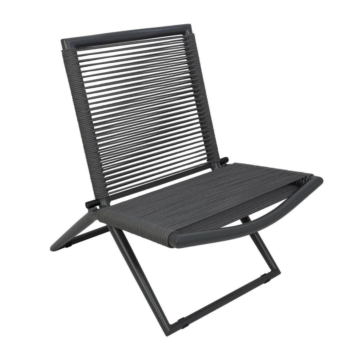 B-Ware Collection Neo Gartenstuhl Stuhl Lehnstuhl Klappstuhl Terrassenstuhl Dunkelgrau