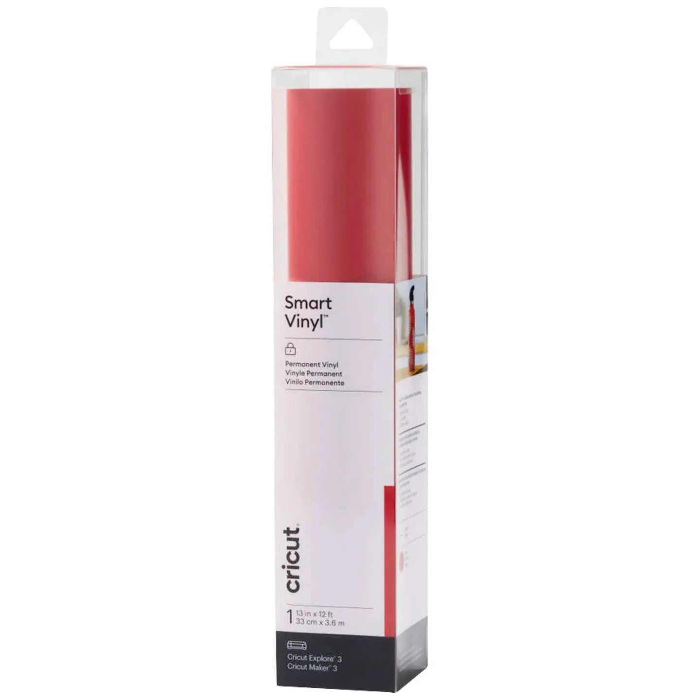 B-Ware Cricut Folie Vinyl Bastelmaterial Smart Vinyl Permanent Rot 33cm X 370cm Rolle