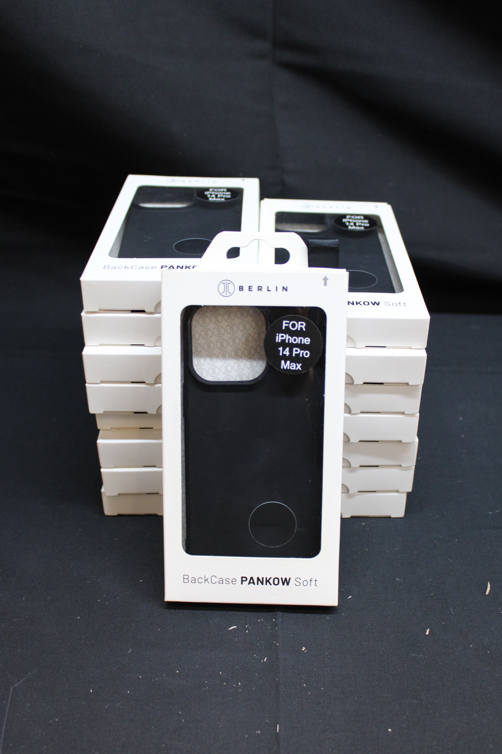 B-Ware JT Berlin Pankow Soft Backcover Apple iPhone 14 Pro Max Schwarz 16 STÜCK