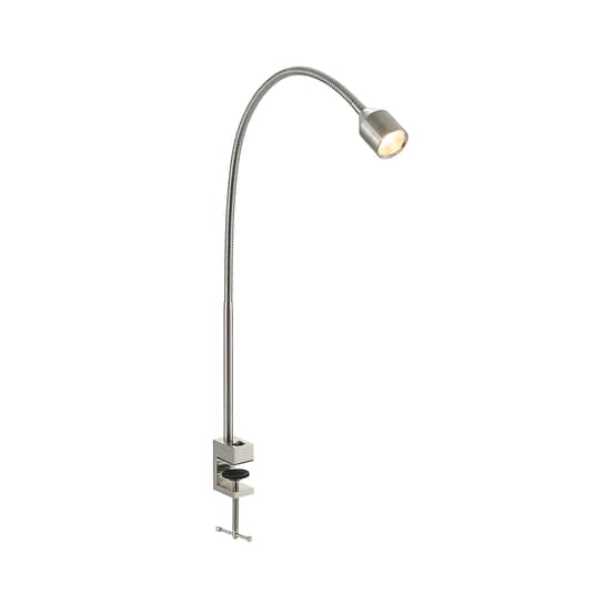 B-Ware Lindby Hanilo Led Klemmleuchte Tischleuchte Schreibtischlampe Nickel Satini90
