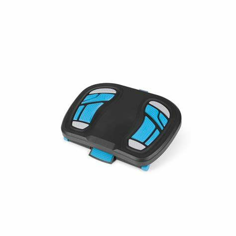 B-Ware Hjh Office Fußstütze Piedino Neo Fußablage Höhenverstellbar Anthrazit Blau