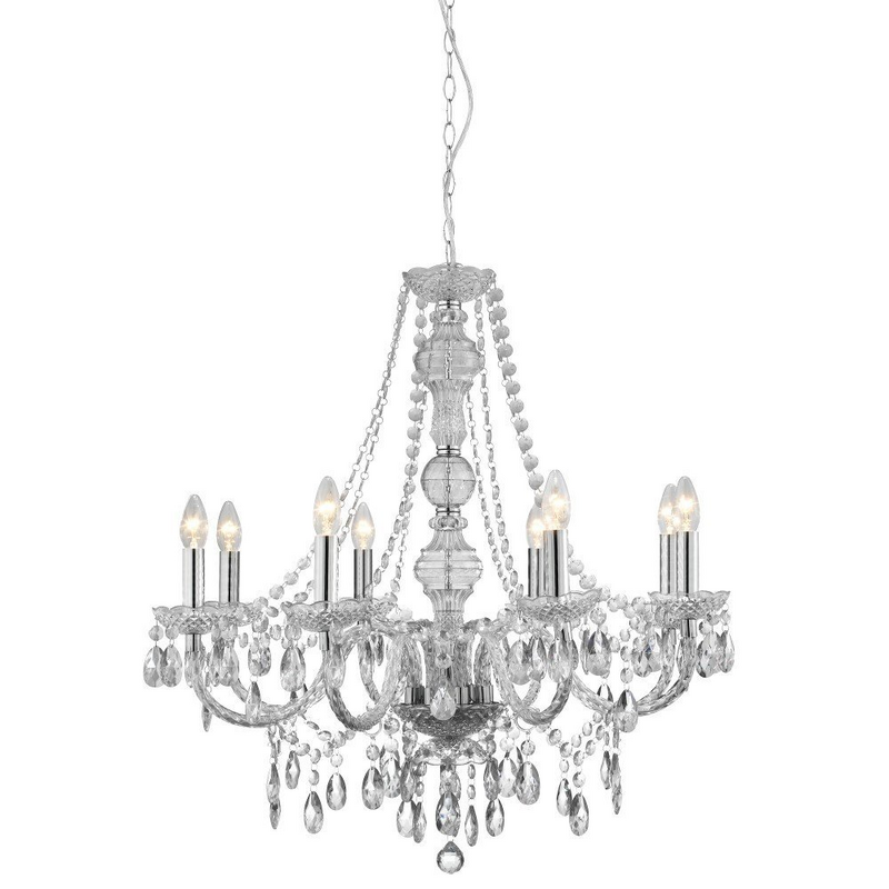 B-Ware Searchlight Kronleuchter Marie Therese Lampe Leuchte Deckenleuchte E14 8x40 W