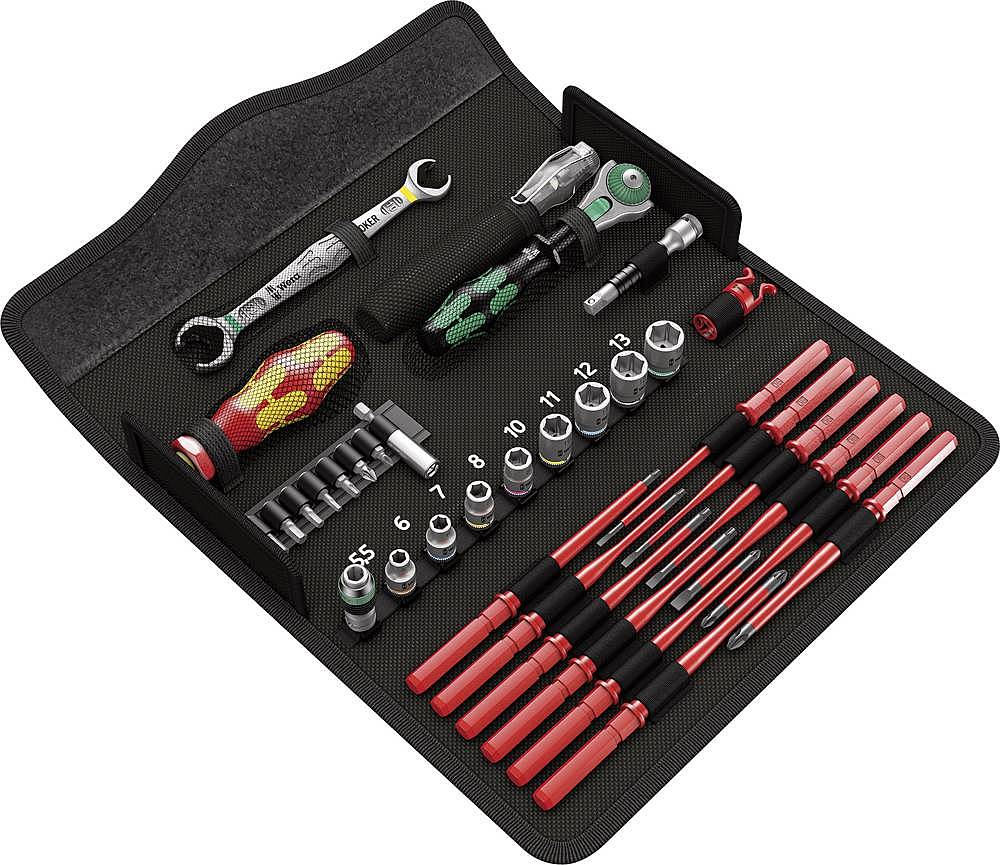 B-Ware Wera Heimwerker Werkzeug Werkzeugset Tasche 35 Tlg Bits Knarre Spannungsprüfer