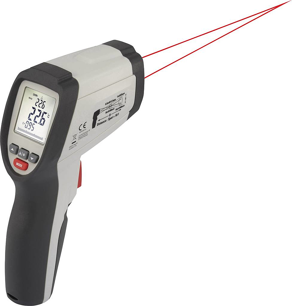 B-Ware Voltcraft Ir 650 16 D Infrarot Thermometer Optik 16:1 40 Bis 650 °C Pyrome187