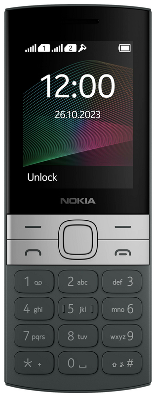 B-Ware Nokia 150 2 G Edition 2023 Handy Tastenhandy 2.4 Zoll 4 Mb Micro Usb Sim Schwarz