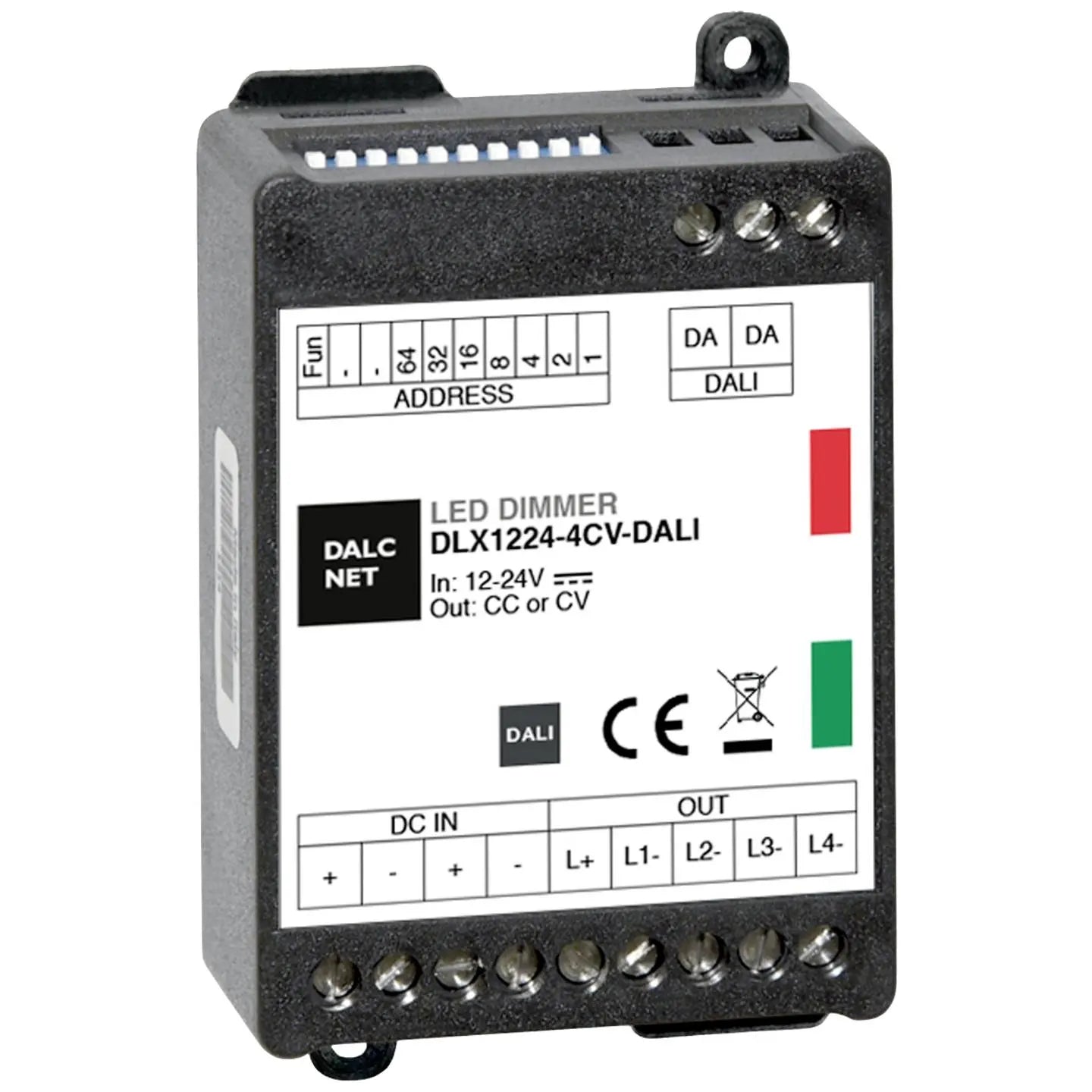 B-Ware Dalcnet Dimmer Steuergerät Lichtregler Dali Innenbereich 4 Ausgänge 12 V 24 V