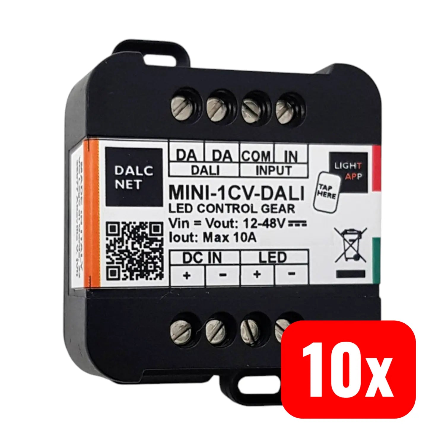 B-Ware Dalcnet Mini 1 Cv Dali Dimmer 1 Kanal Schalter Schalter Zubehör 10 Stück