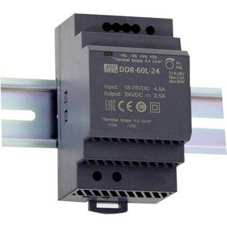 B-Ware Mean Well Ddr 60 G 12 Hutschienen Dc/Dc Wandler (Din Rail) 12 V/Dc 5 A 60 W