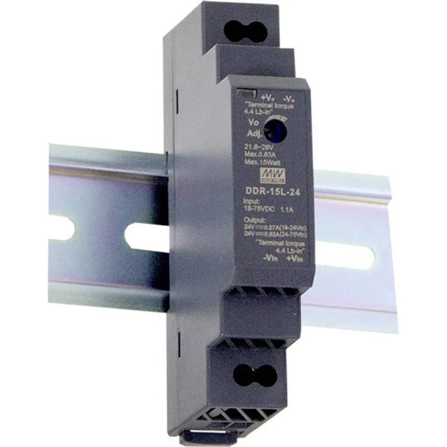 B-Ware Mean Well Ddr 15 G 5 Hutschienen Dc/Dc Wandler 5 V/Dc 3 A 15 W Schiene