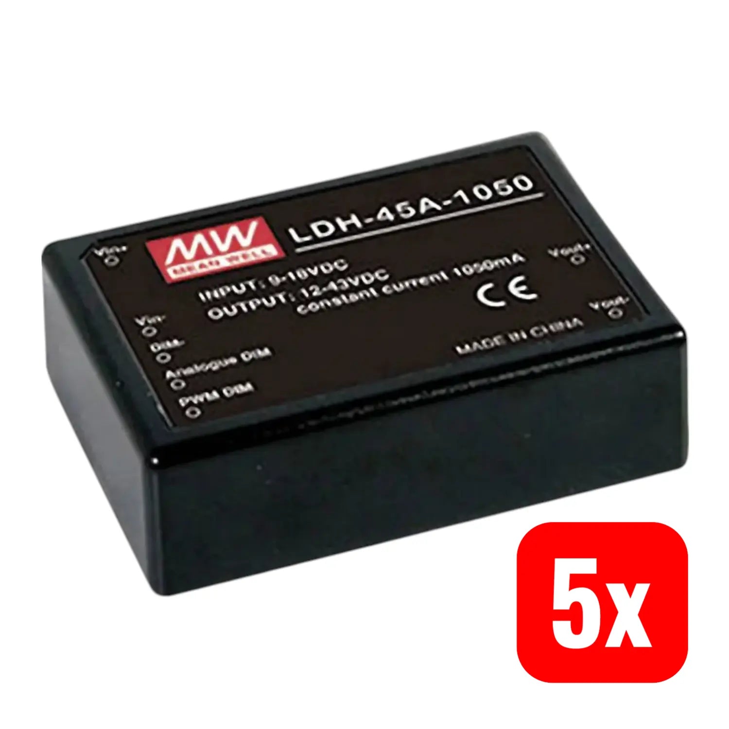 B-Ware Mean Well Dc Wandler Konverter Led Treiber Ldh 45 A 1050 W Print 1 Ausgang 5 Stück