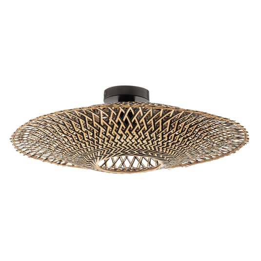 B-Ware Good&Mojo Bali Deckenlampe Deckenlampe E27 Bambus Eisen ø 60 Cm Lampe Leuchte