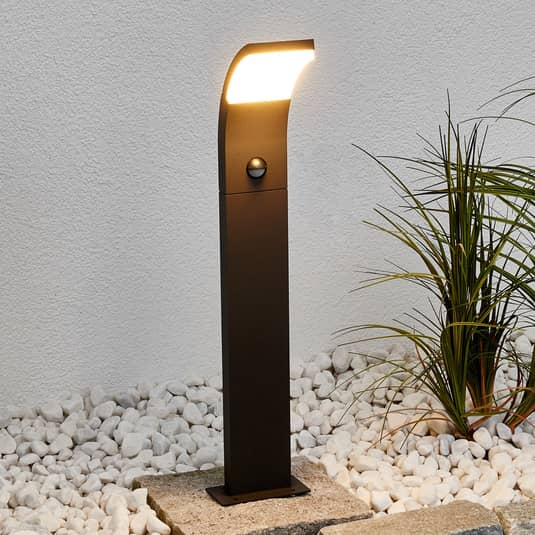 B-Ware Lucande Wegeleuchte Wegelampe Led Bewegungsmelder Sensor Grafitgrau Ip54 Außenla