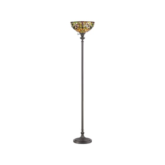 B-Ware Quoizel Deckenfluter Kami Stehlampe Stehleuchte Lampe Schirm Im Tiffany Design