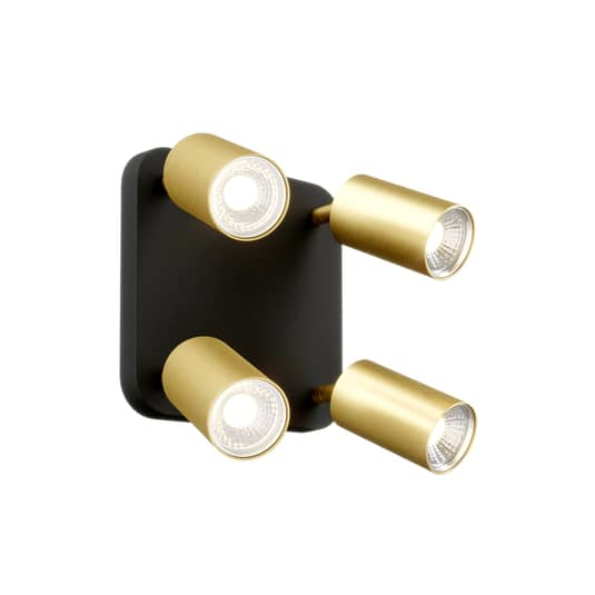 B-Ware Nowodvorski Lightning Deckenlampe Eye Spot Deckenlicht Gu10 4 Fl Schwarz Messing