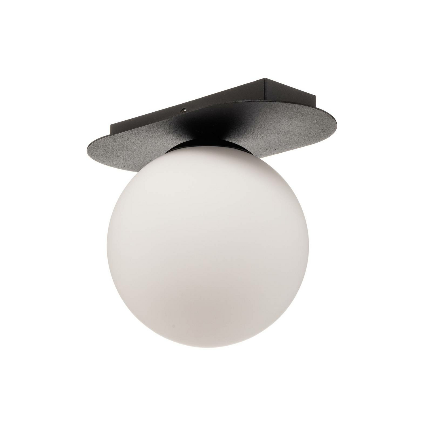 B-Ware Deckenlampe Plaza Deckenleuchte Deckenlicht Leuchte E14 Schwarz Opal Einflammig