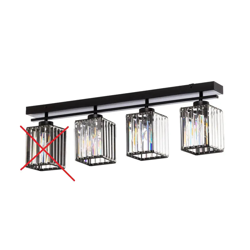 B-Ware Av 1795 4 Y Bsy Deckenleuchte Lampe Balken E27 Kristallglas Eisen Siehe Text/Foto