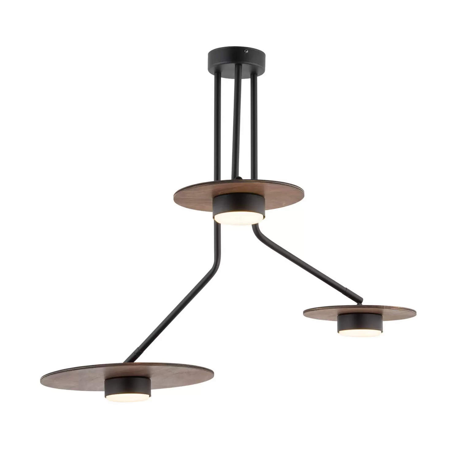 B-Ware Nowodvorski Lighting Deckenleuchte Disk Mit Holzelementen Gx53 Siehe Text