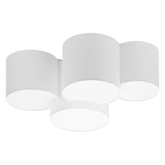 B-Ware Euluna Deckenlampe Mona Vierflammig Weiß Deckenlampe Deko Deckenlicht E27