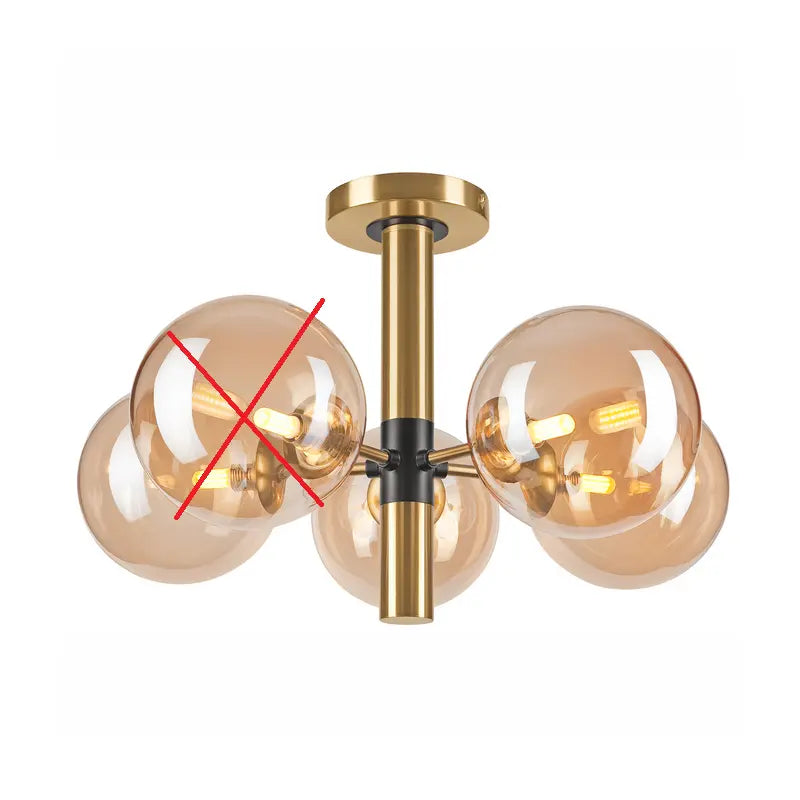 B-Ware Lamkur Lighting Natalia Deckenleuchte Lampe Glasleuchte Glas Siehe Text/Foto