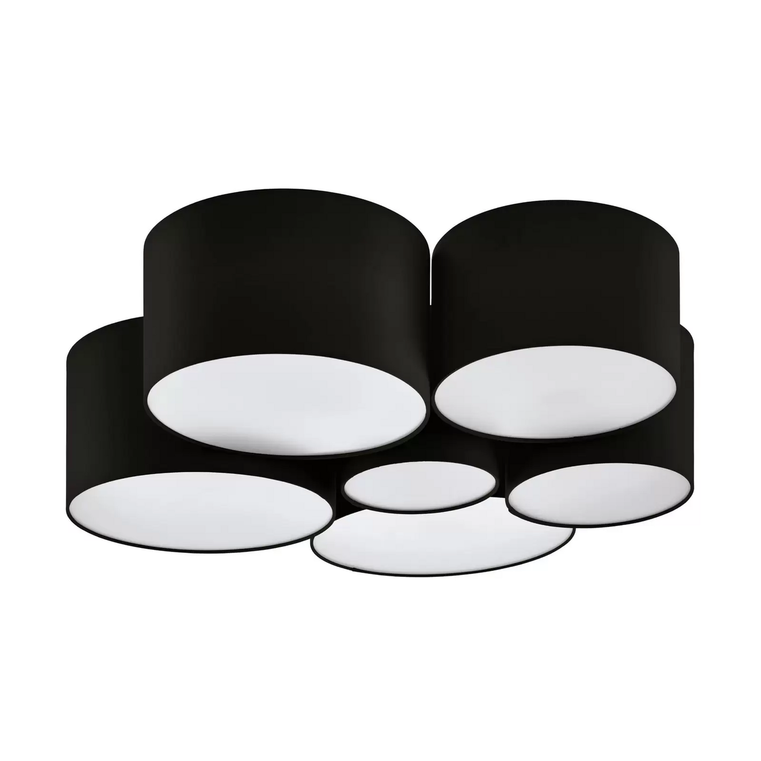 B-Ware Eglo Deckenleuchte Pastore 2 ø 99 Cm Schwarz Stoff Deckenlampe Lampe Leuchte