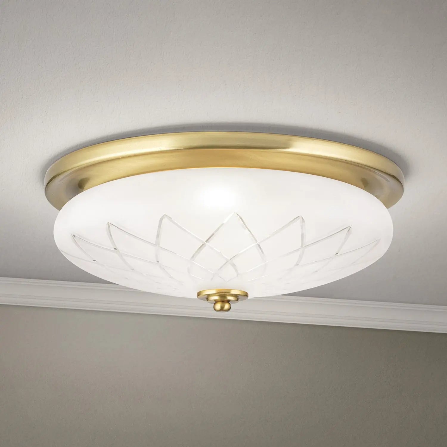 B-Ware Orion Deckenleuchte Porto Deckenlampe ø 37 Cm Glas Bronze Stahl E2783
