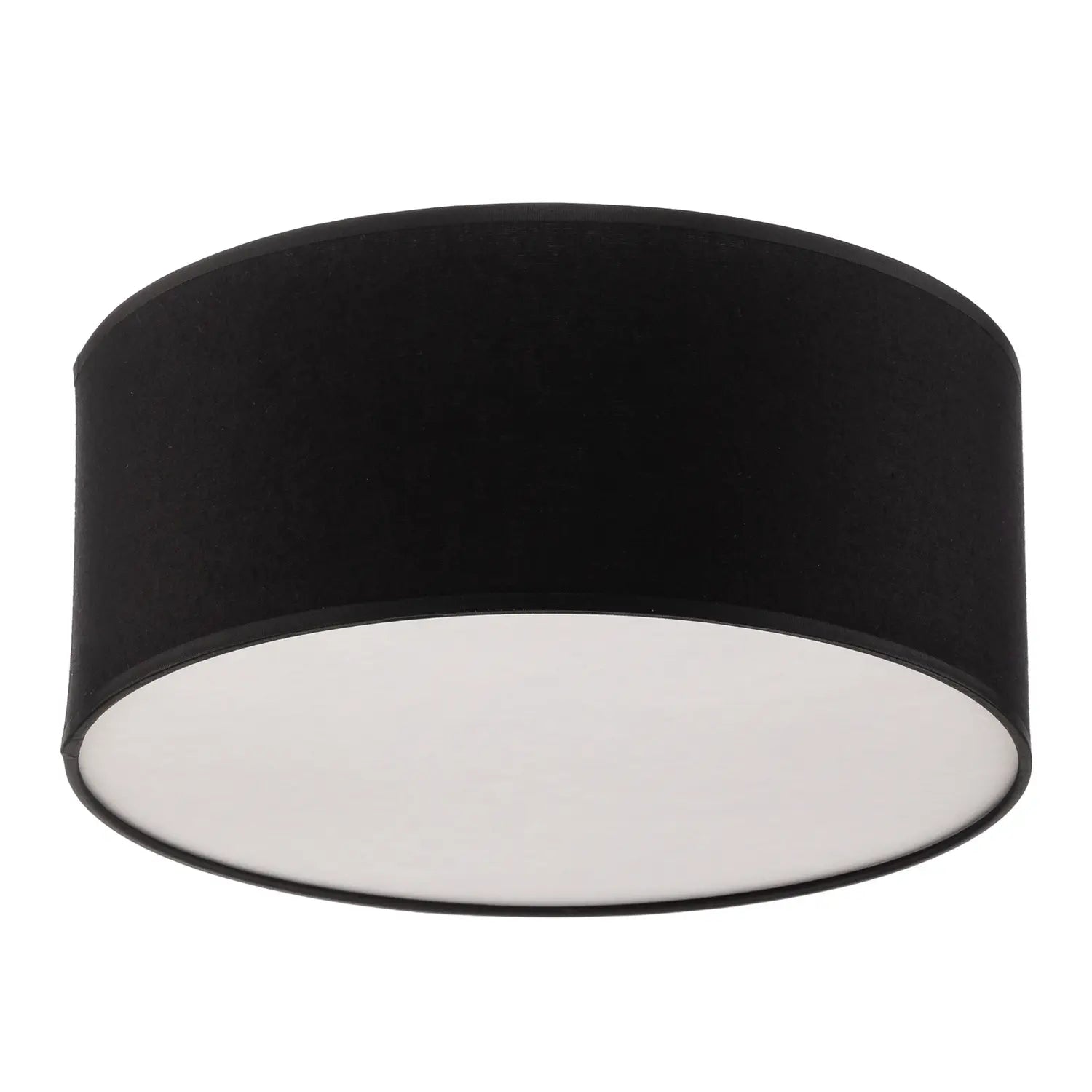 B-Ware Deckenleuchte Lampe Rondo Schwarz Metall Textil Wohnraum Leuchte Rund E27 Led