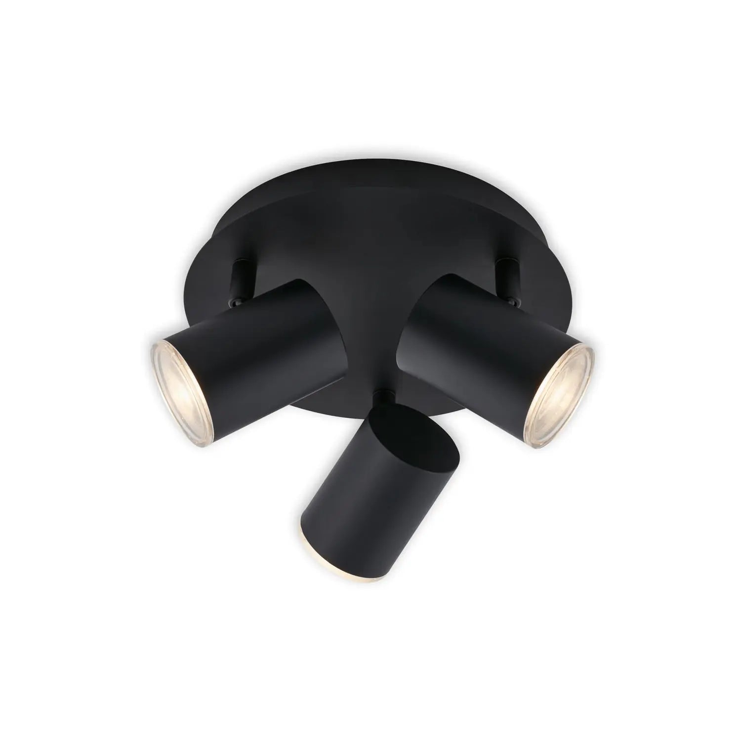 B-Ware Deckenspot Deckenleuchte Lampe Briloner Banyo Splash Schwarz Dreiflammig Ip44