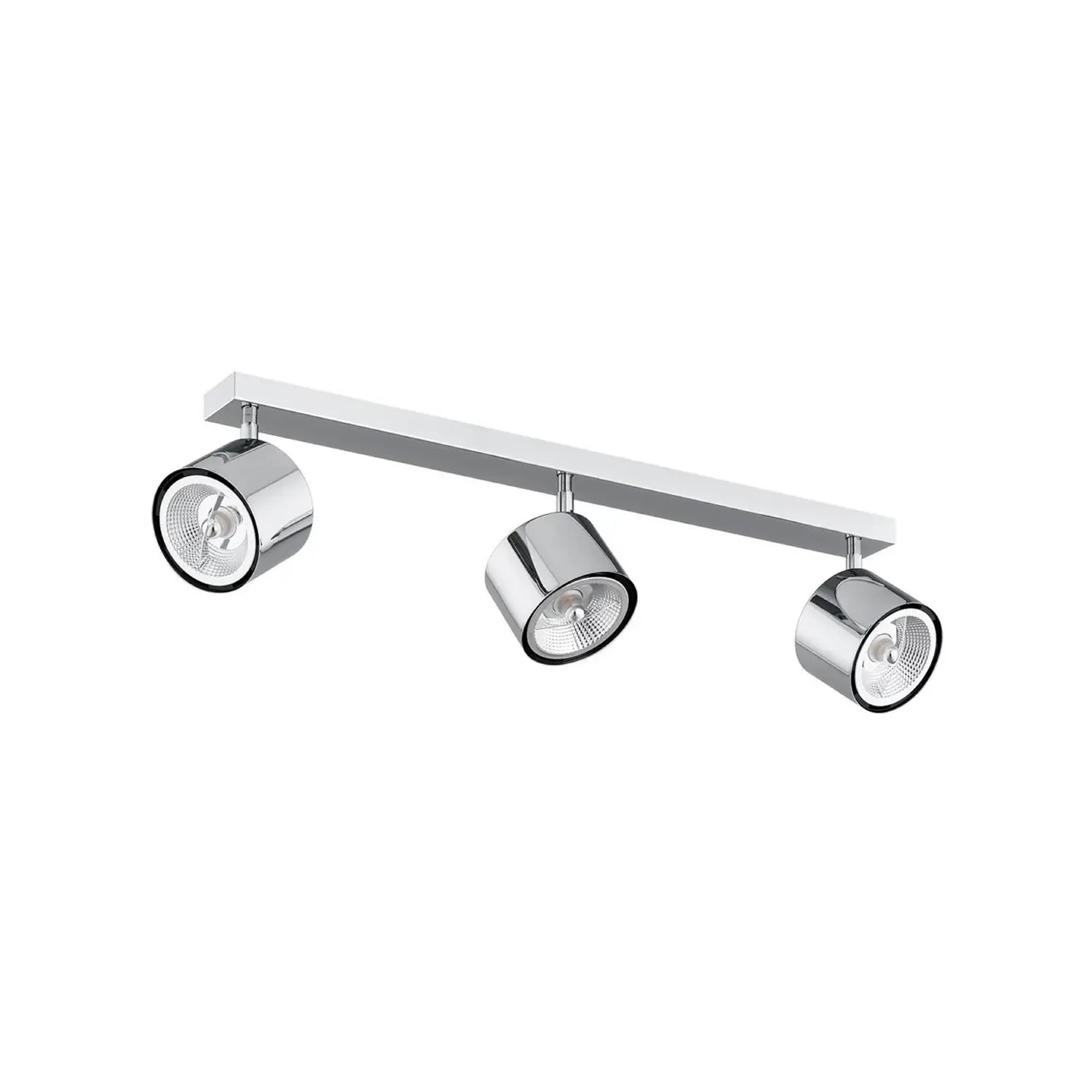 B-Ware Chloe Deckenspot Leuchte Spot Chrom Glänzend Stahl Verchromt Glas Dreiflammig