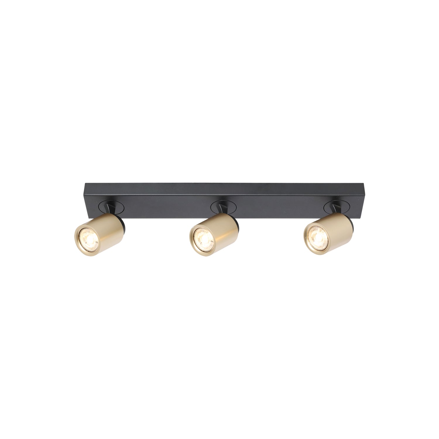 B-Ware Freelight Deckenstrahler Deckenleuchte Spot Lampe Schwarz Gold Metall 61 Cm
