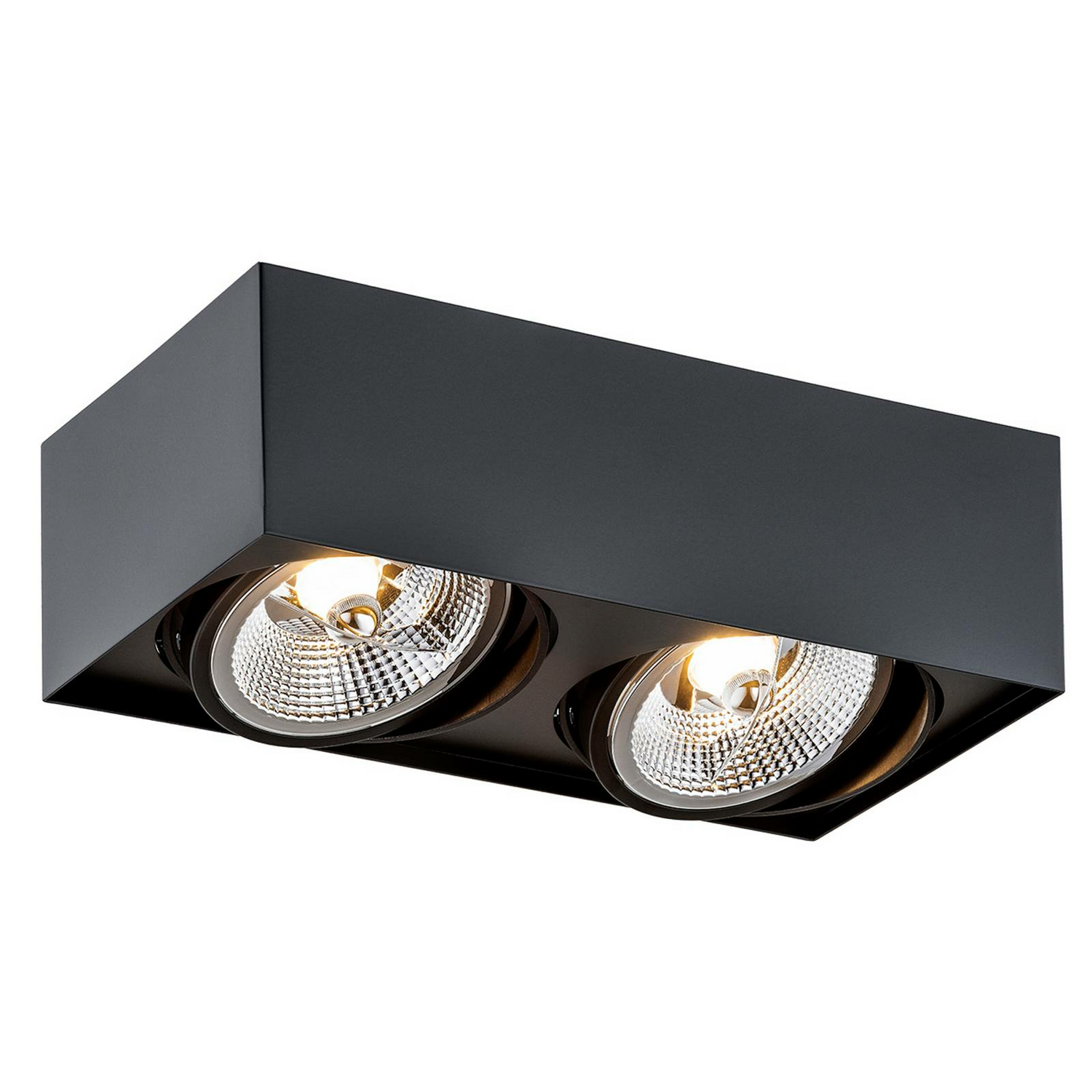 B-Ware Euluna Deckenstrahler Ronda Deckenlampe Lampe Leuchte Zweiflammig Gu10 Schwarz