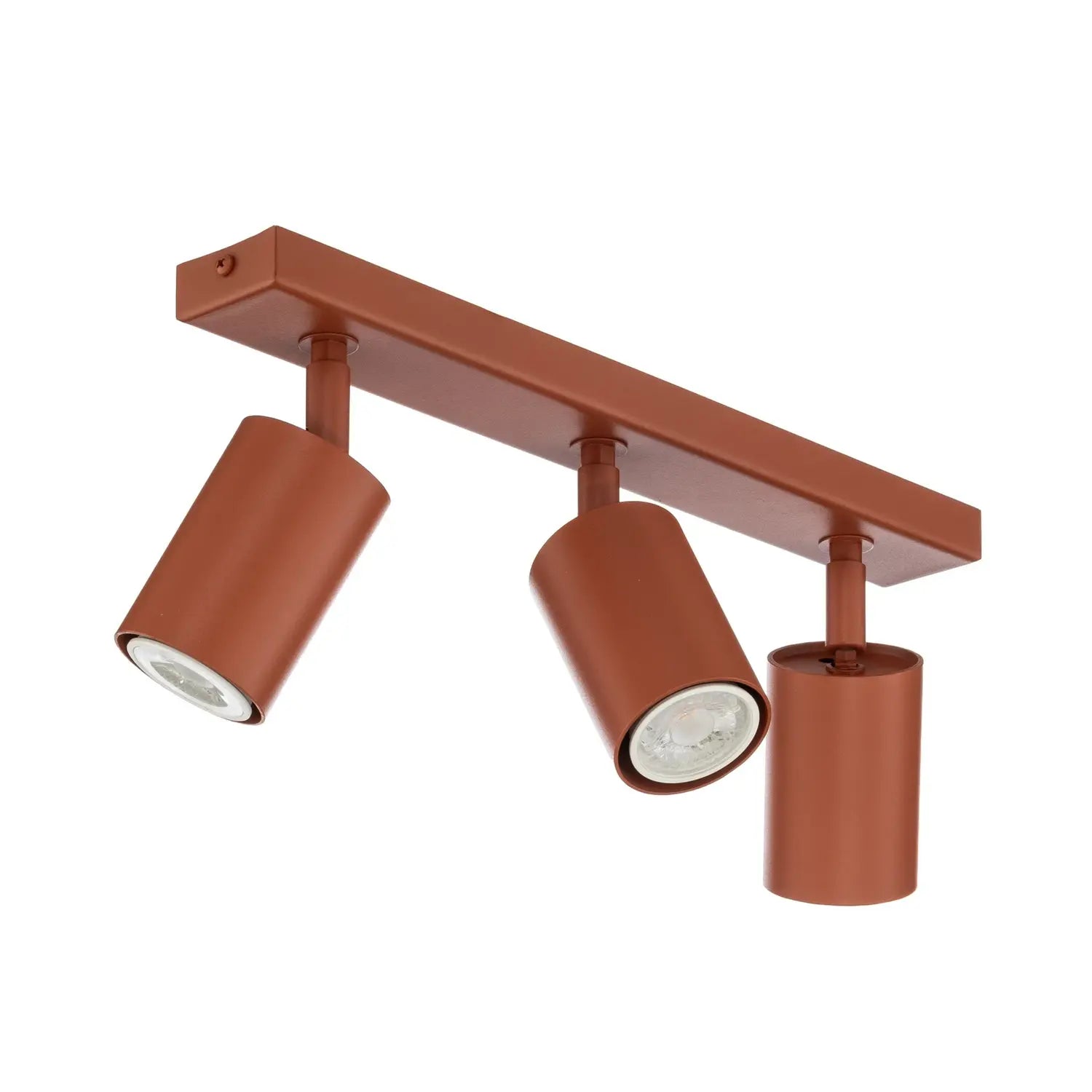 B-Ware Deckenstrahler Zoom Deckenleuchte Rot Stahl Leuchte Gu10 3 Flg Lampenspot